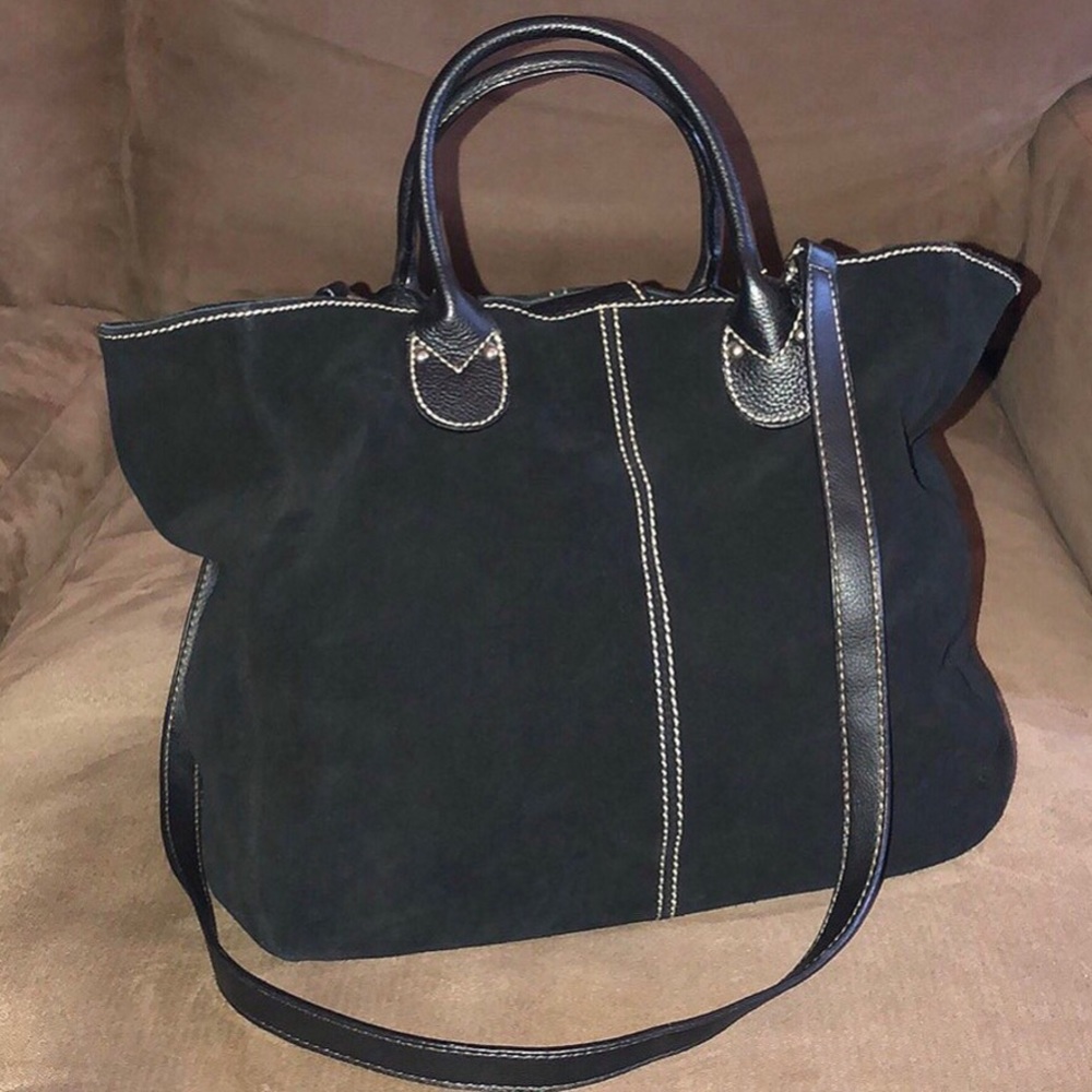Valerie Stevens Vintage Suede Tote
